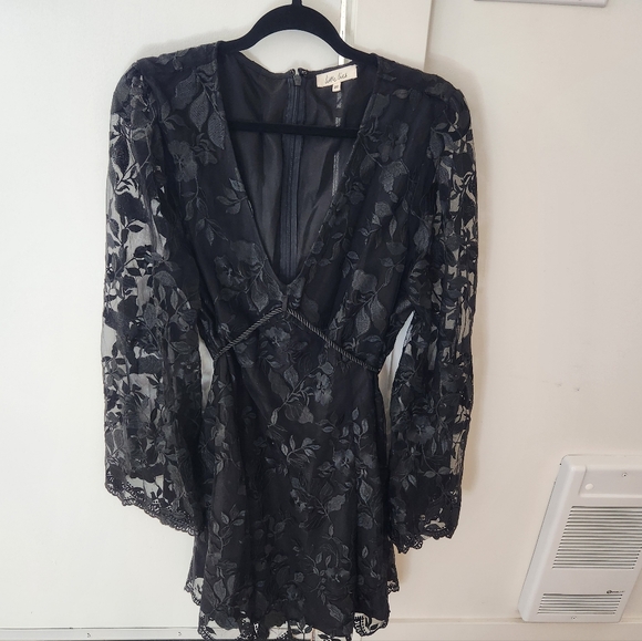 Little Lies Dreams Embroidered Lace Mini Dress - Picture 6 of 9